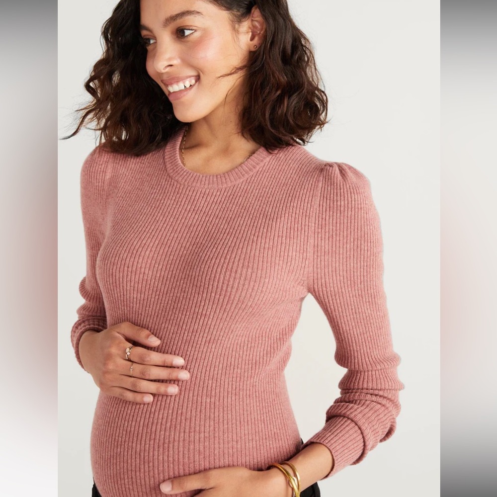 HATCH Maternity Puff Sleeve Sweater